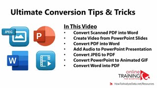 How To Convert Between File Formats ( Word, PDF, JPEG, MP4 and PowerPoint )