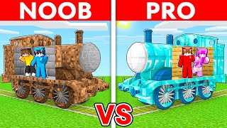 Minecraft Noob vs Pro: El TREN más Rápido de Minecraft