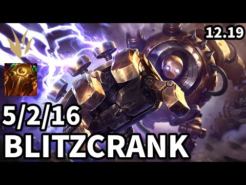 Blitzcrank Jungle vs Kindred - Ranked Master - Patch KR 12.19