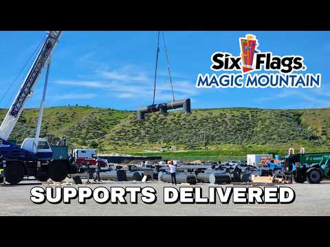 COASTER SUPPORTS DELIVERED! | Six Flags Magic Mountain Vlog #61 | 2/27/26