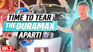 Ep. 2 GMC Denali Duramax| Removing the Damaged Doors, Fender, Airbag Control Module on 2500 Truck