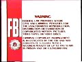 4th Of July FBI Warnings In Red And Blue 1984 1991