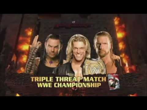 TRIPLE H VS JEFF HARDY VS EDGE ARMAGEDDON 2008 WWE CHAMPION