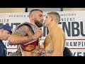 CALEB PLANT HAS DEATH STARE WEIGH IN FACE OFF WITH VINCENT FEIGNBUTZ | PLANT VS FEIGENBUTZ WEIGH IN