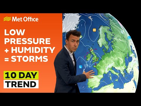 10 Day Trend 14/06/2023 – Lower pressure, higher humidity – Met Office weekly weather forecast UK