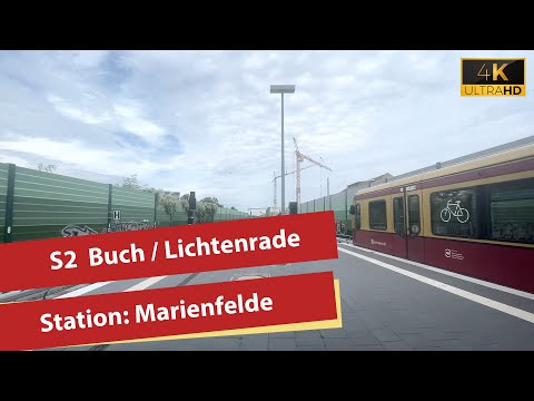 (4K) S2 S-Bahn Berlin Marienfelde