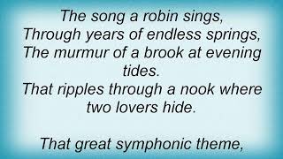 Tony Bennett - Stella By Starlight Lyrics