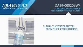 Replacement for Samsung DA29-00020A/B Fridge Filters - Installation Instructions