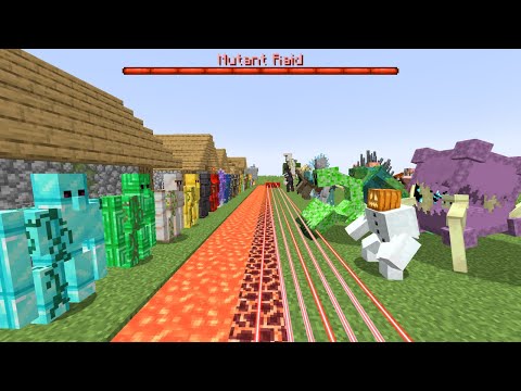 Mutant Mobs vs Golem Security - Minecraft Mob Battle