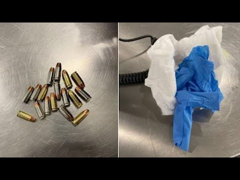 NYC  T. S. A. Security Officers Discover 17 Bullets Hidden Inside Of Baby Diaper
