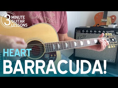 Learn Barracuda in 3 Minutes! Beginner Guitar Lesson (Heart)