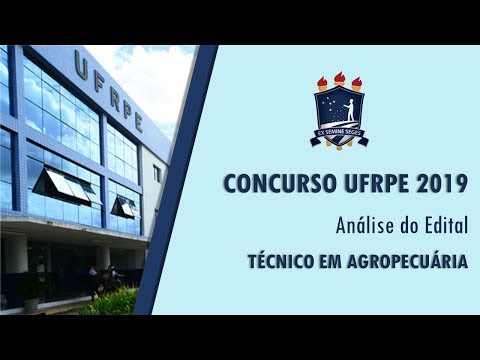 CONCURSO UFRPE 2019   Análise Edital FINAL
