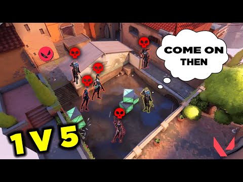 THE ULTIMATE 1v5 OUTPLAY - Best Clutches & 200 IQ Plays - VALORANT