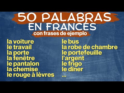 🇨🇵50 palabras de la vida diaria en francés| Escucha, repite y memoriza🎧