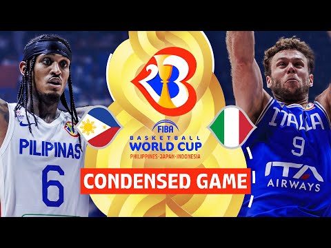 Philippines 🇵🇭 vs Italy 🇮🇹 | Full Game Highlights | FIBA Basketball World Cup 2023