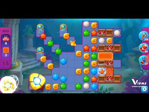 Fishdom. 8252 super hard level no boosters and diamonds - 12 moves