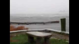 preview picture of video 'Hurricane Sandy's Effects at Newburyport Harbor -Oct. 2012'