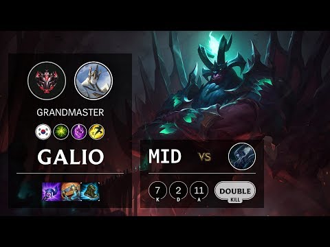 Galio Mid vs Lissandra - KR Grandmaster Patch 10.7