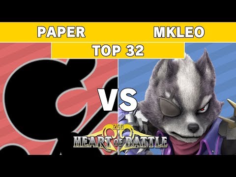 Heart of Battle - Paper (G&W) vs ECHO FOX MVG MkLeo (Wolf) Top 32 - Smash Ultimate