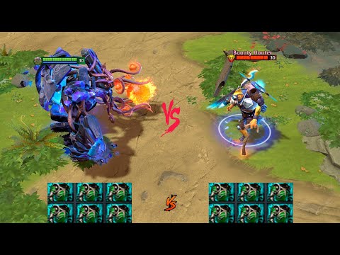Who will win  Tiny 1 vs 1 Bounty Hunter  Dota 2