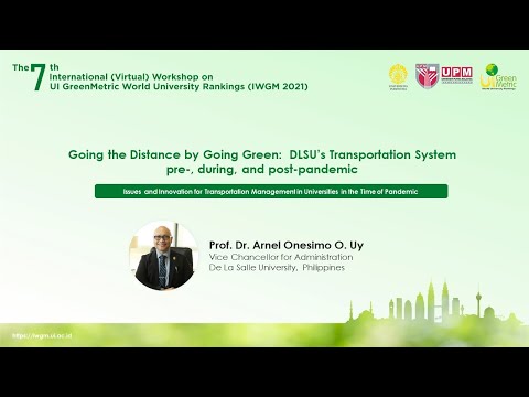 Prof. Dr. Arnel Onesimo O. Uy, Vice Chancellor for Administration, De La Salle University, Philippines