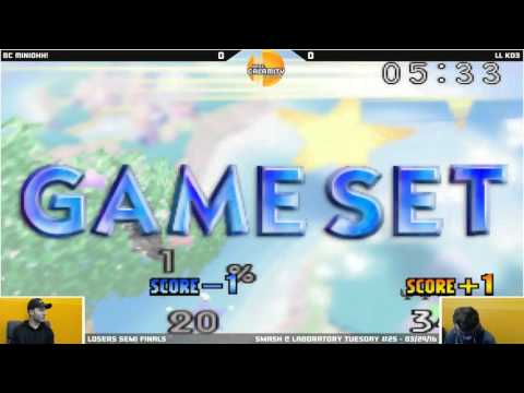 S@LT #25 | BC Miniohh! (Kirby) vs LL KD3 (Falcon) - Losers Semi Finals - SSB64