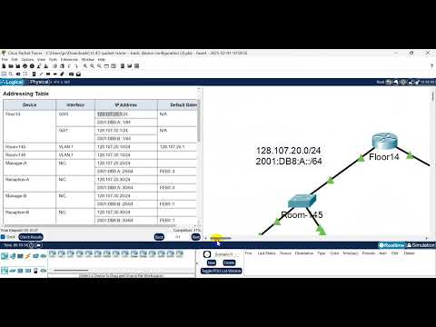 CCNA1 Chapter 12 Configure  IPV6  Addressing  LAB 12.6.6