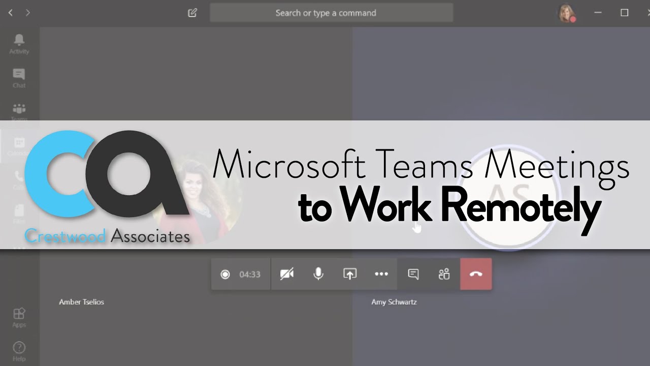 Teams Meetings for Remote Workers - A Quick Demo | Crestwood Associates