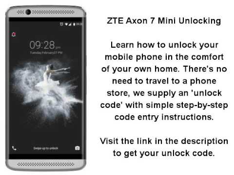 Unlock ZTE Axon 7 Mini - SIM Network Unlock PIN