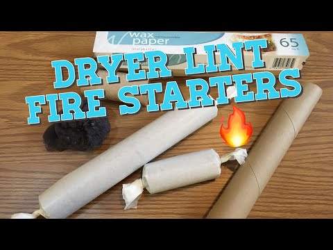 DIY Dryer Lint Fire Starter : Upcycled Fire Starters