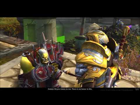 Anduin confronts Saurfang - Battle for Lordaeron Cutscene Fixed