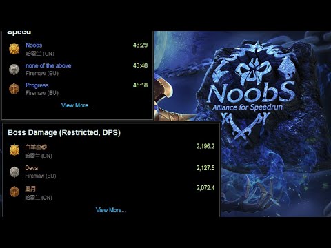 【World Record】NAXX Speedrun in 43:29 by NOOBS / 纳克萨玛斯竞速 NOOBS 43：29，暂列世界第一