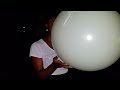 Girl Blows To Pop Mellyloon Balloon