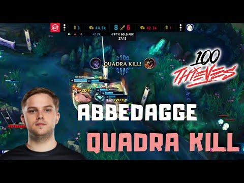 Abbedagge Quadra Kill Sylas on LCS Playoffs - 100 vs TL