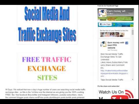 Best Social Media Traffic Exchange Sites To Get Unlimited Likes - top traffic exchange sites