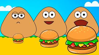 POU FOOD CHALLENGE SMALL vs MEDIUM vs BIG | Pou Vlogs