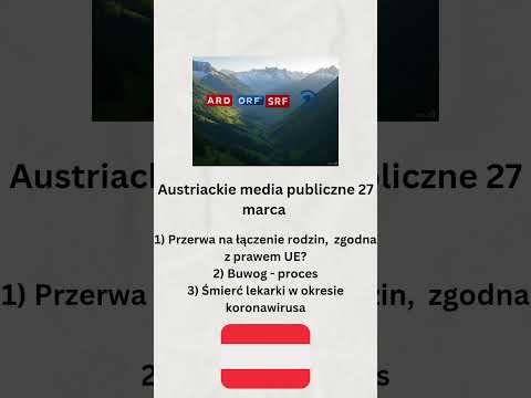 Austriackie media publiczne 27 marca