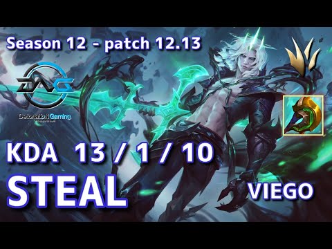 【KRサーバー/M1】DFM Steal ヴィエゴ(Viego) VS タリヤ(Taliyah) JG - Patch12.13 KR Ranked【LoL】