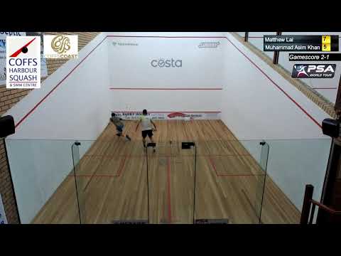 Mens PSA 2nd Round Matthew Lai (HK) v Muhammad Asim Khan (PAK)