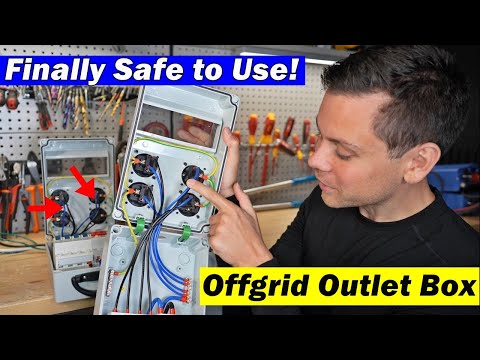 Finally Safe to Use! Off-grid Solar Outlet Box