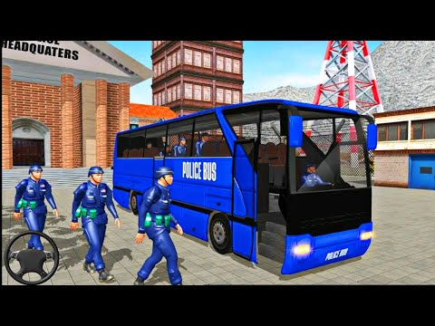 US Police Bus Mountain Driving Simulator - Android Gameplay - police bus games