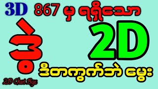 #2d (3D-867)မှရရှိသော 2D ဒဲ့ ဒီတကွက်ဘဲမွေး #2d3dlive #2dlive #myanmar2d #2dmyanmar #2dliveresults