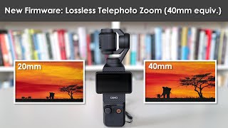 New Pocket 3 Firmware Update Brings Lossless Zoom And More