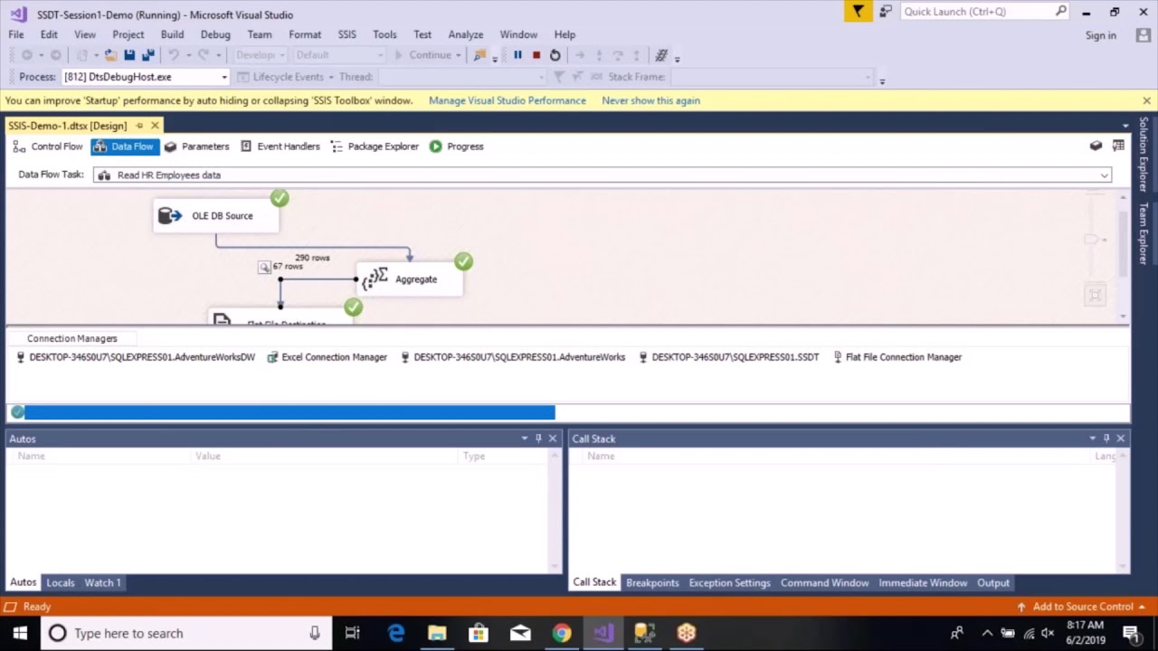 SSIS Tutorial - Dataviewer