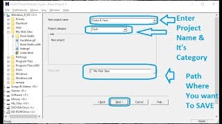 How to download complete website using HTtrack software