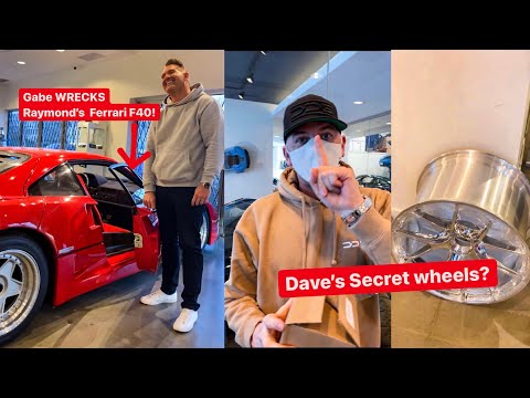 Gabe BREAKS Ferrari F40.... Dave accidentally REVEALS $12,000  Porsche wheel...
