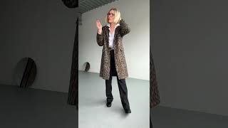 How I Wear My Leopard Coat, Part I: Leopard Meets Stripes #styleover40 #ootd #leopard