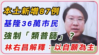 基隆將實施類普篩 林右昌記者會說明