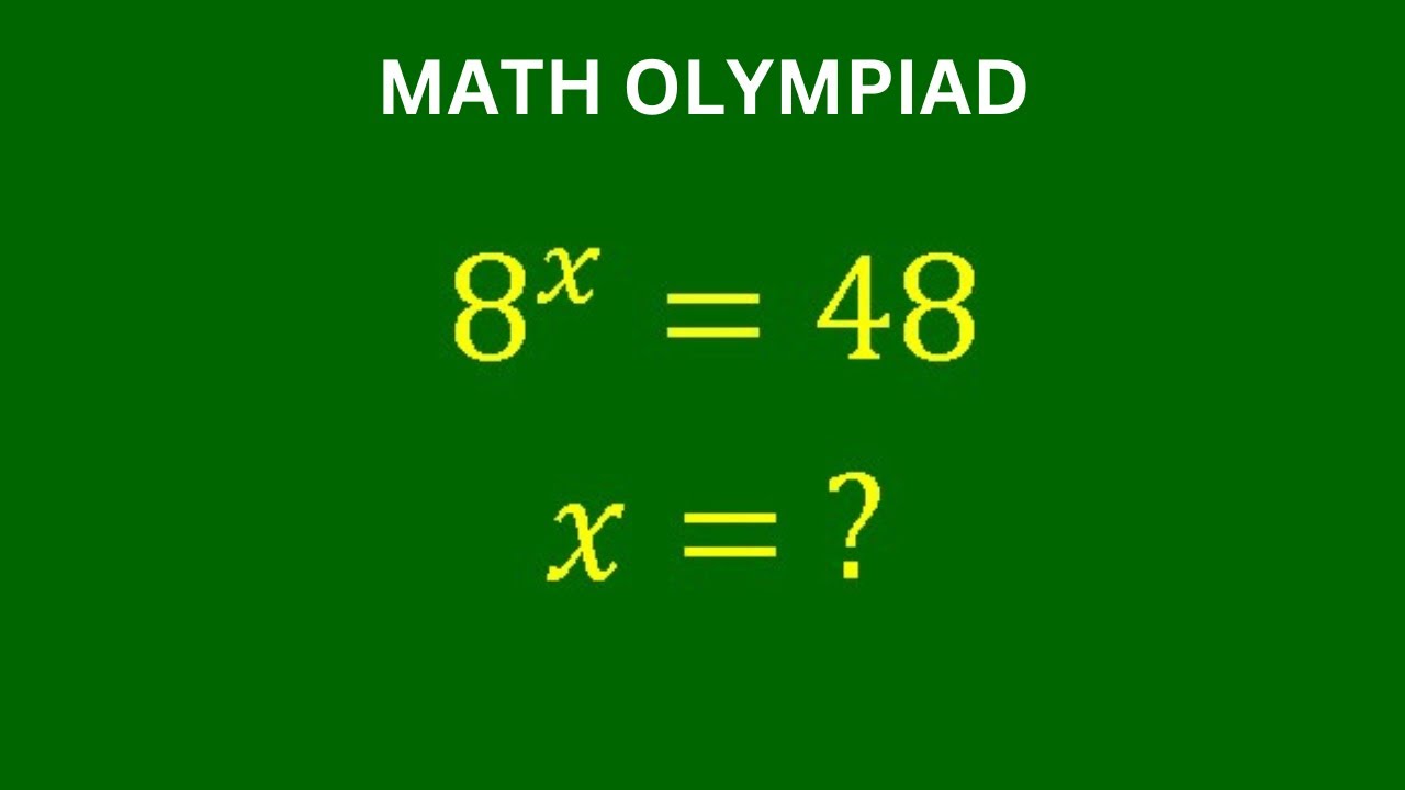 A Very Nice Math Olympiad Problem | Can You Solve for x | Exponential | Algebra