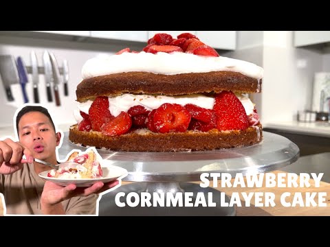 Strawberry Cornmeal Layer Cake (BETTER Strawberry Shortcake)